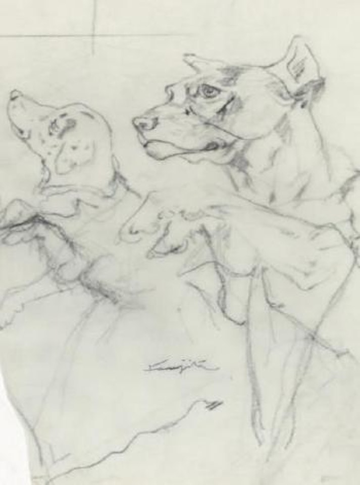 Les dalmatiens by Leonard Tsuguharu Foujita