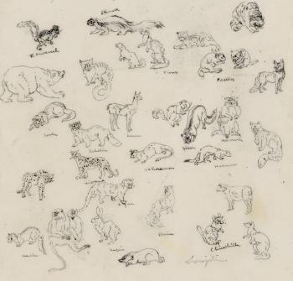 Études de petits animaux by Leonard Tsuguharu Foujita