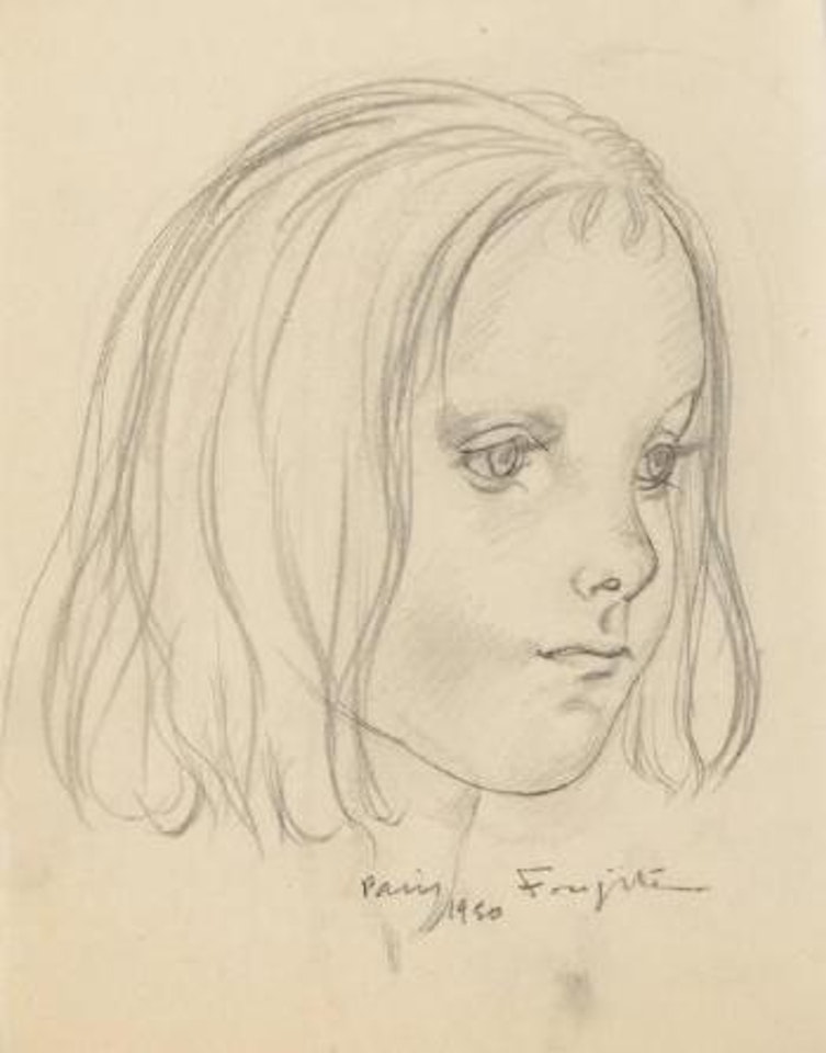 Visage de petite fille by Leonard Tsuguharu Foujita