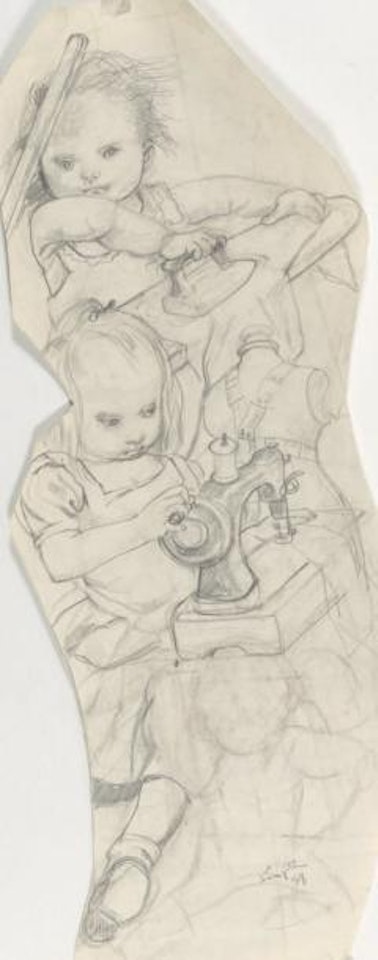 Couture et repassage by Leonard Tsuguharu Foujita