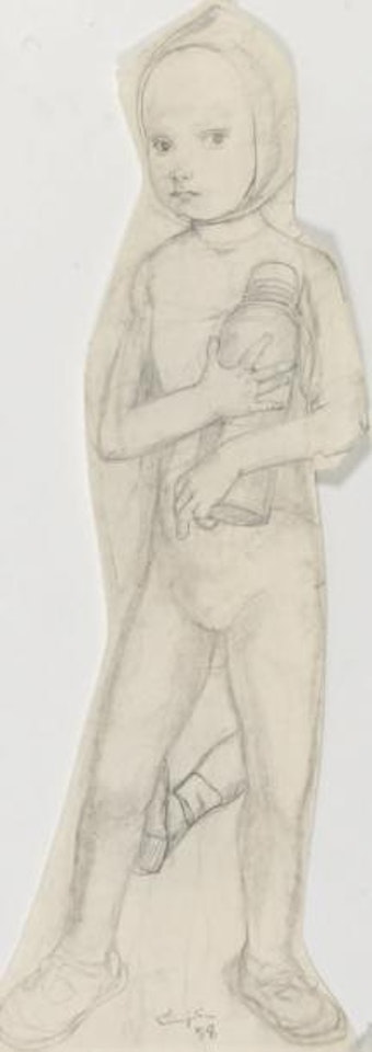 Petit enfant au thermos by Leonard Tsuguharu Foujita