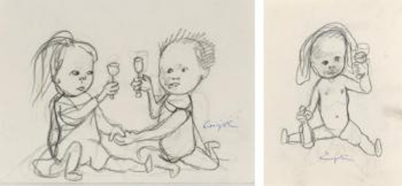 L'Apertif. Petite alcoolique by Leonard Tsuguharu Foujita