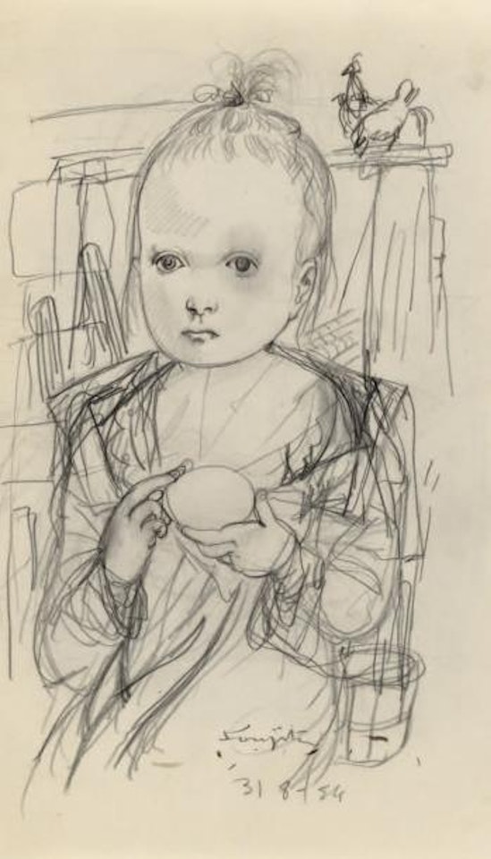 Jeune fille by Leonard Tsuguharu Foujita