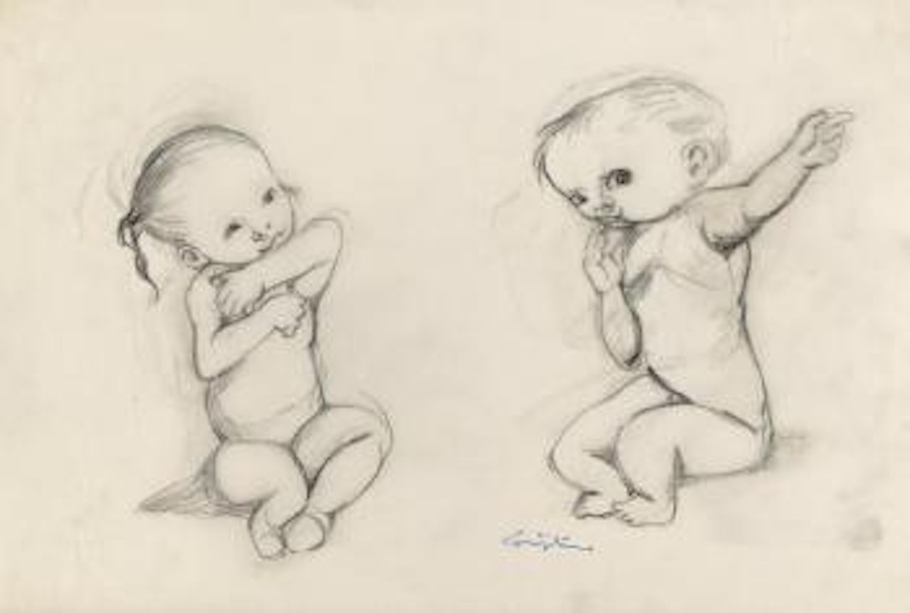 La conversation by Leonard Tsuguharu Foujita