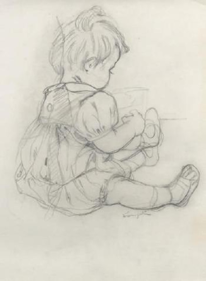 Enfant dans stamped barbotteuse by Leonard Tsuguharu Foujita