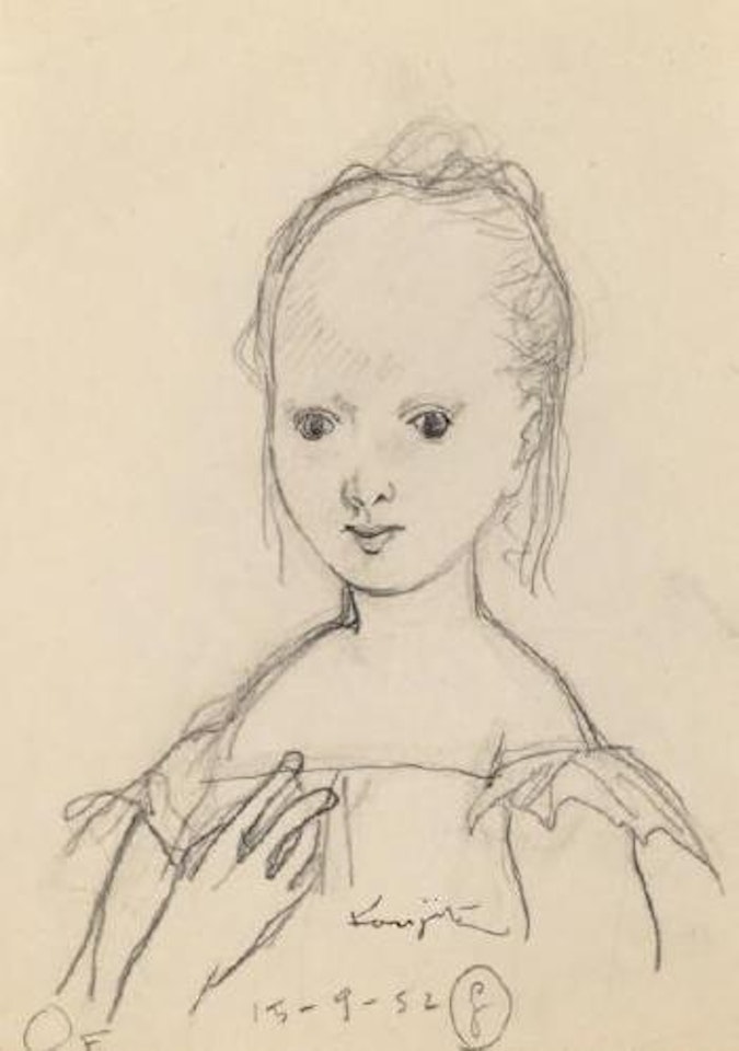 Jeune fille by Leonard Tsuguharu Foujita