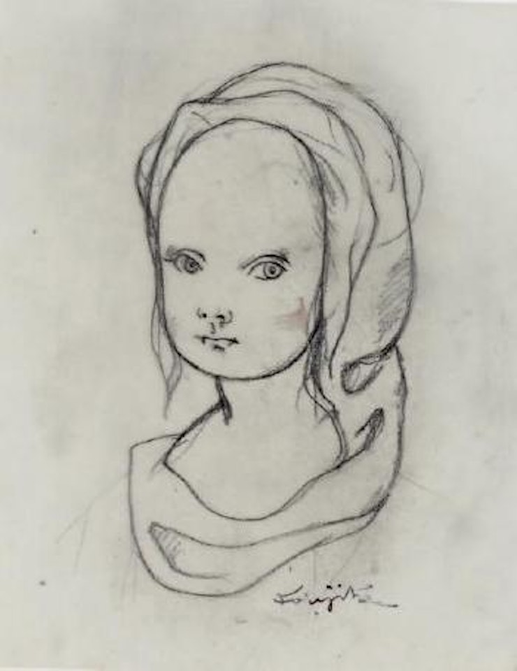 Fillette au voile by Leonard Tsuguharu Foujita