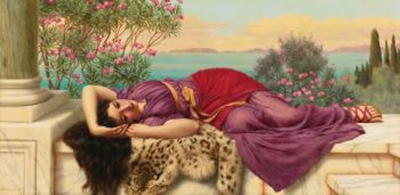 Dolce Far Niente by JOHN WILLIAM GODWARD, R.B.A.