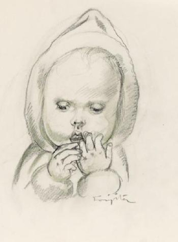 Enfant au costume d'hiver by Leonard Tsuguharu Foujita
