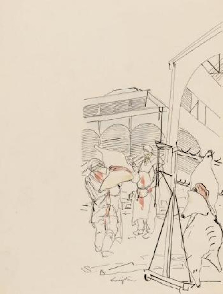 Étude pour le chien qui fume by Leonard Tsuguharu Foujita