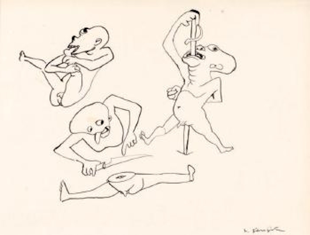 La danse des suicides by Leonard Tsuguharu Foujita
