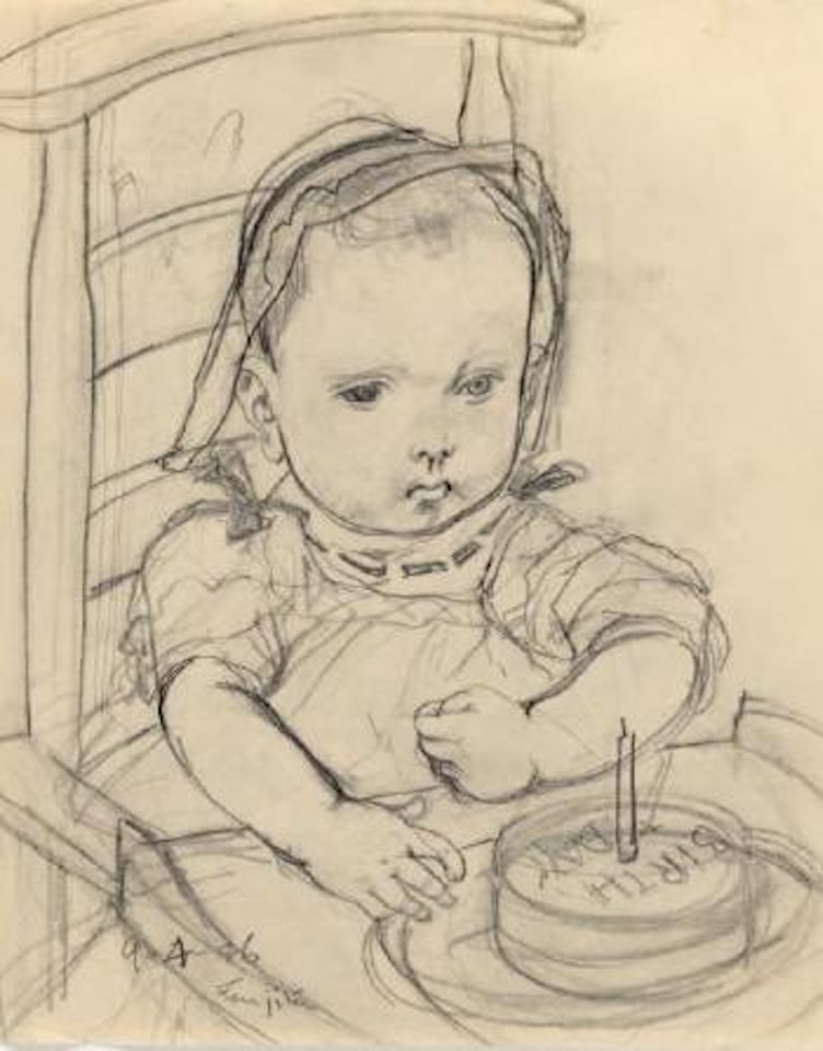 L'Anniversaire by Leonard Tsuguharu Foujita