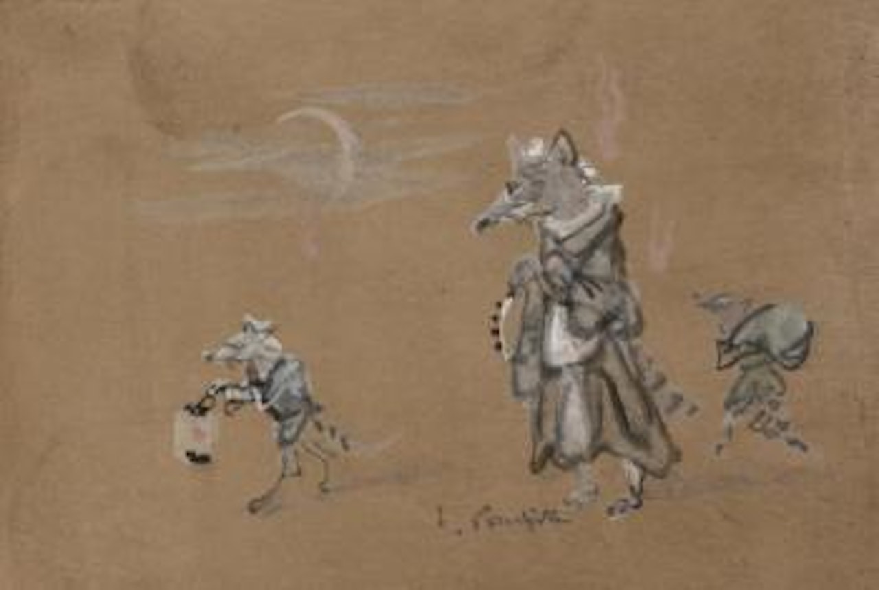 Départ nocturne by Leonard Tsuguharu Foujita