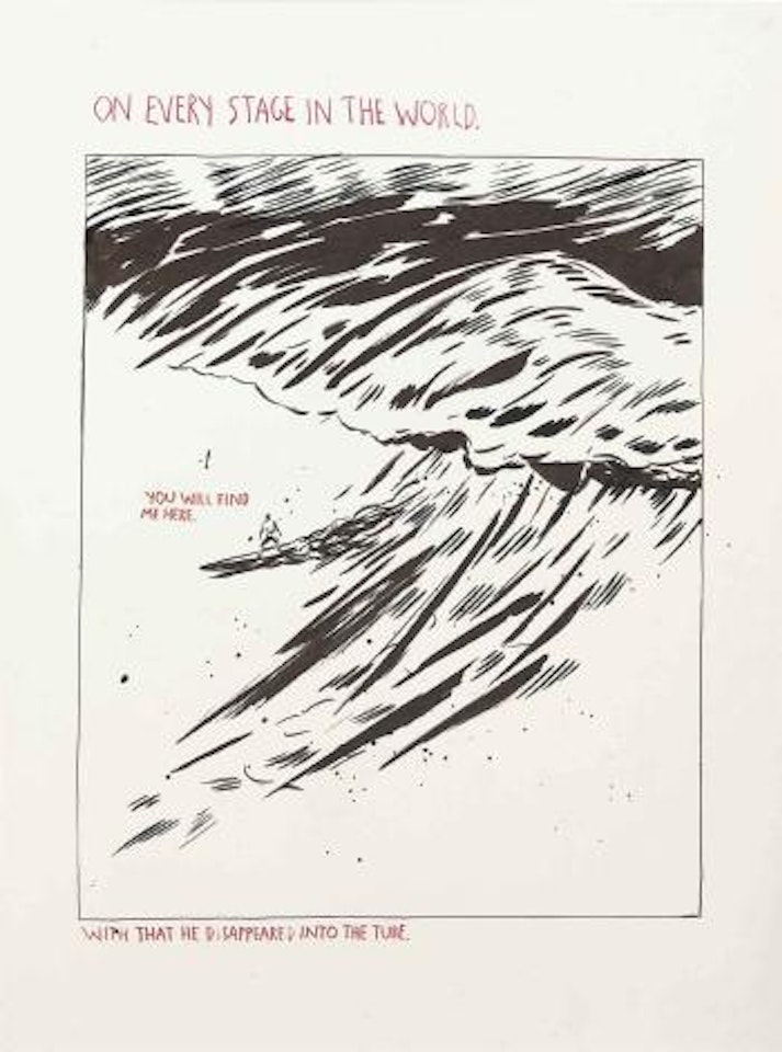 No Title (On Every Stage in the World) by Raymond Pettibon