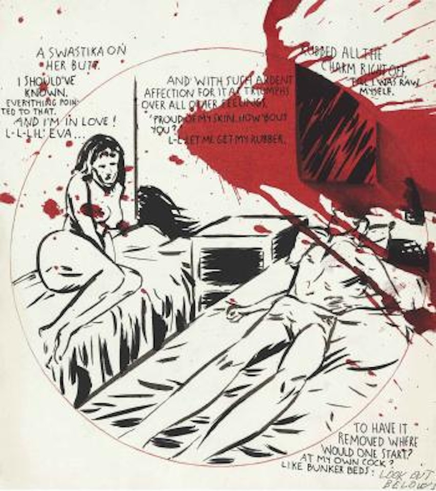 No Title (A Swastika on Her) by Raymond Pettibon