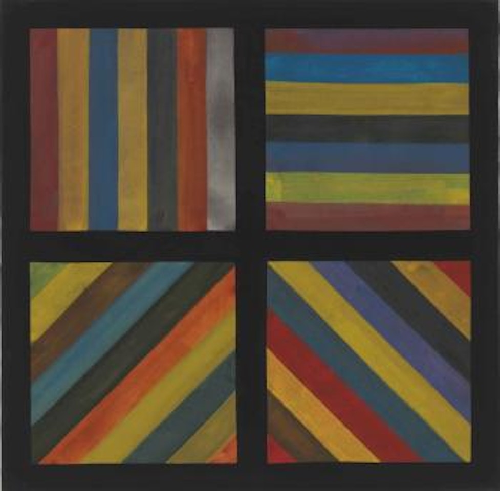 Bands of Color in Four Directions by Sol LeWitt