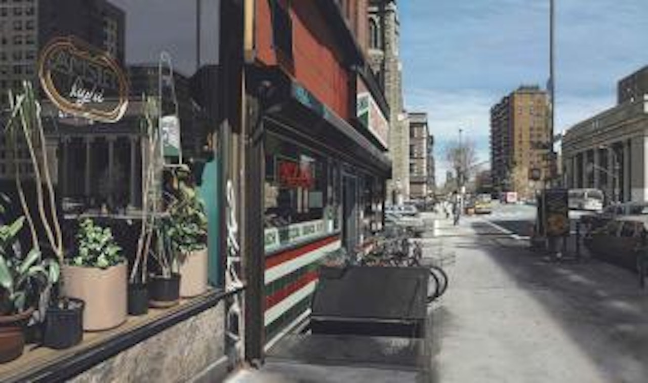 Amsterdam Avenue and 96th Street by Richard Estes