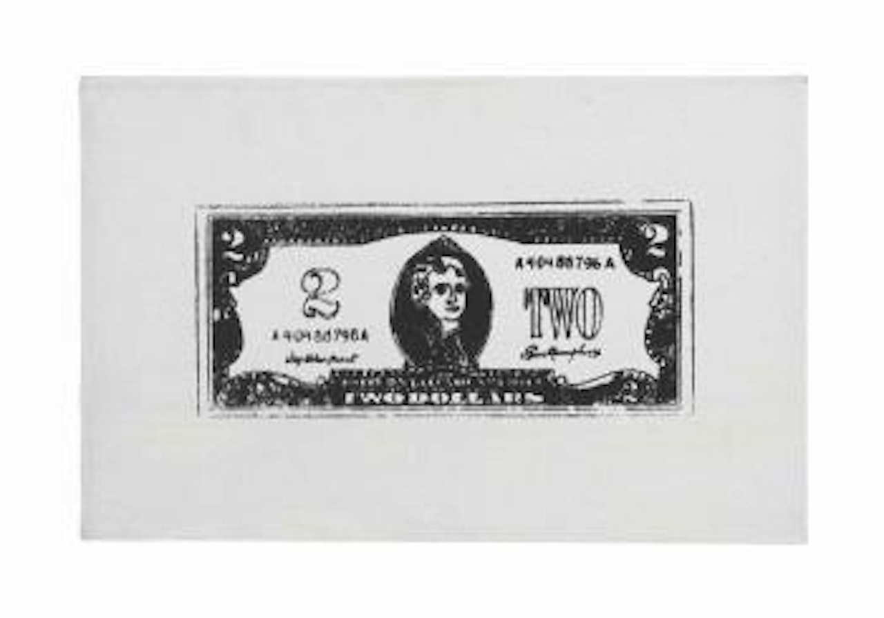 Two Dollar Bill by Andy Warhol