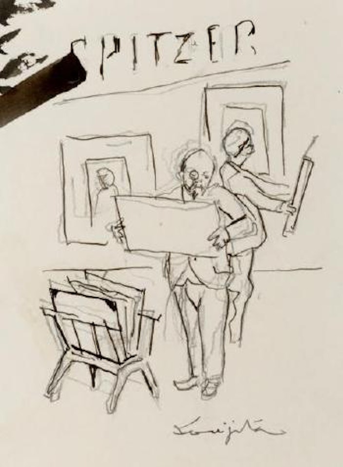 Le galeriste (Spitzer) by Leonard Tsuguharu Foujita