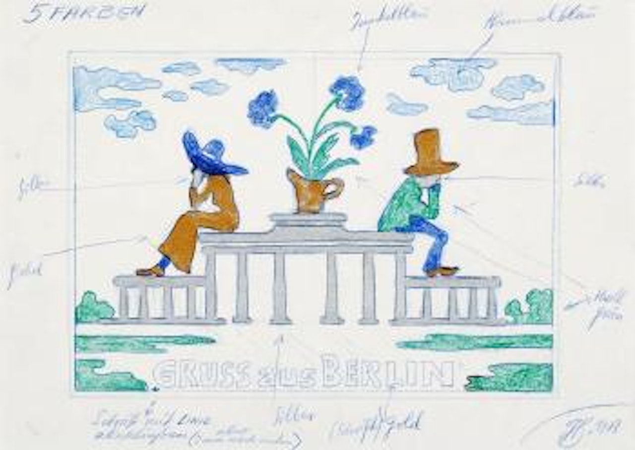 Gruss Aus Berlin (Zwei Blatt) by Gunter Brus