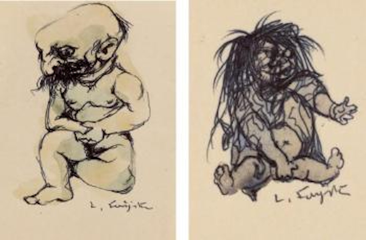 La gêne. Enfant clochard by Leonard Tsuguharu Foujita