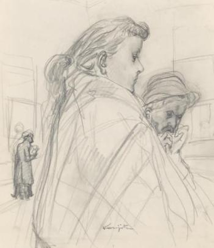 Les pauvres by Leonard Tsuguharu Foujita