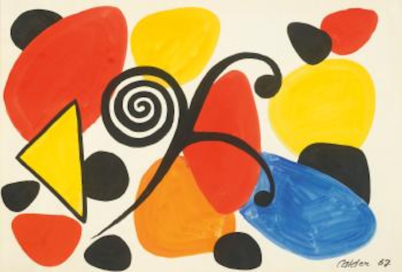 Black Spiral On The Pads by Alexander Calder