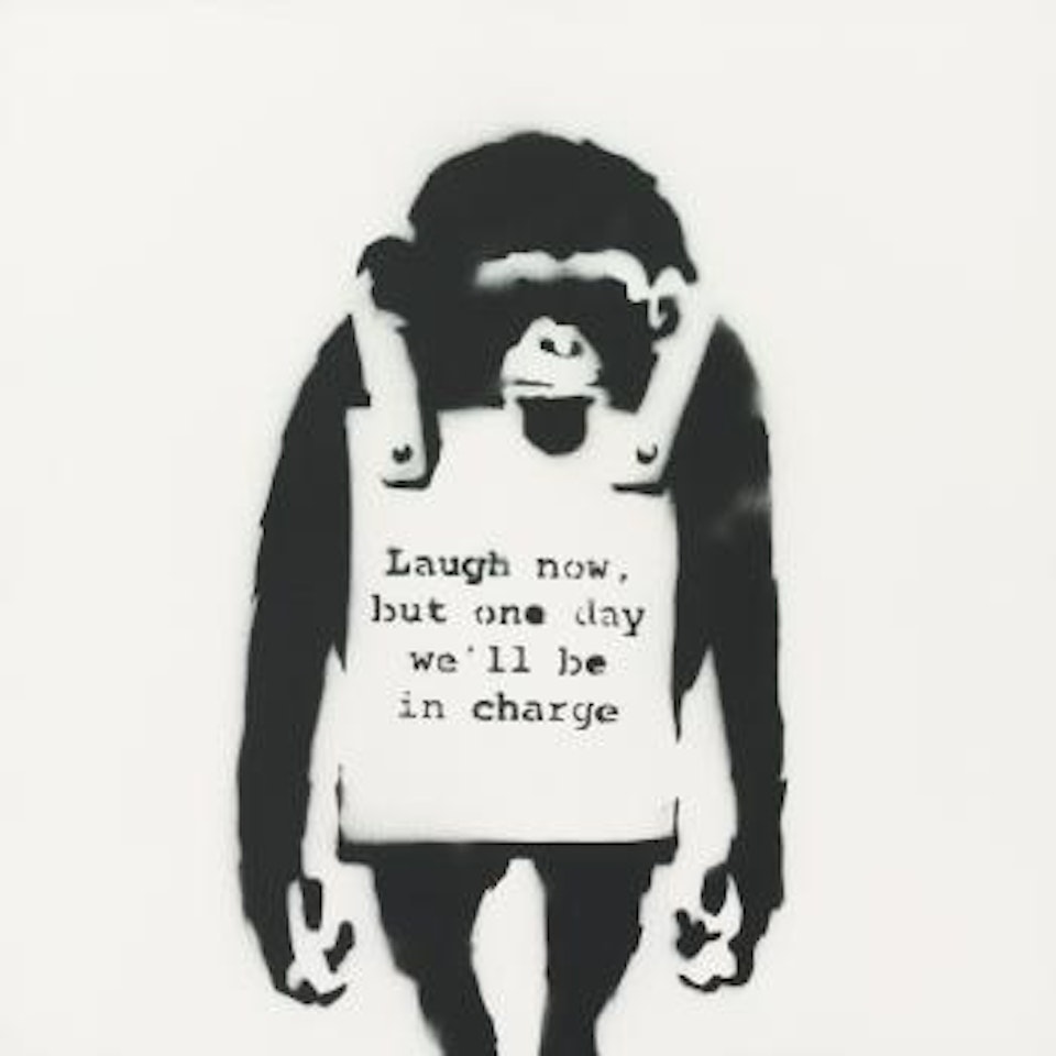 Laugh Now by Banksy