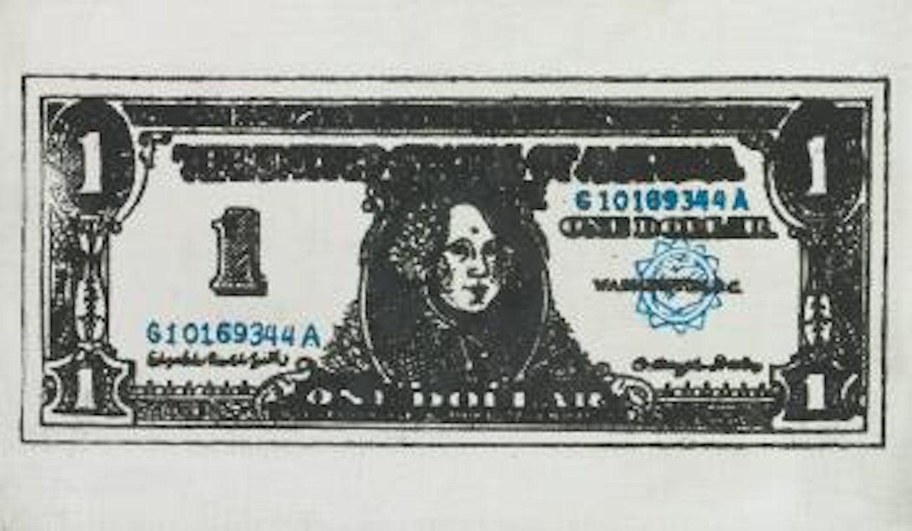 Printed Dollar #5 by Andy Warhol