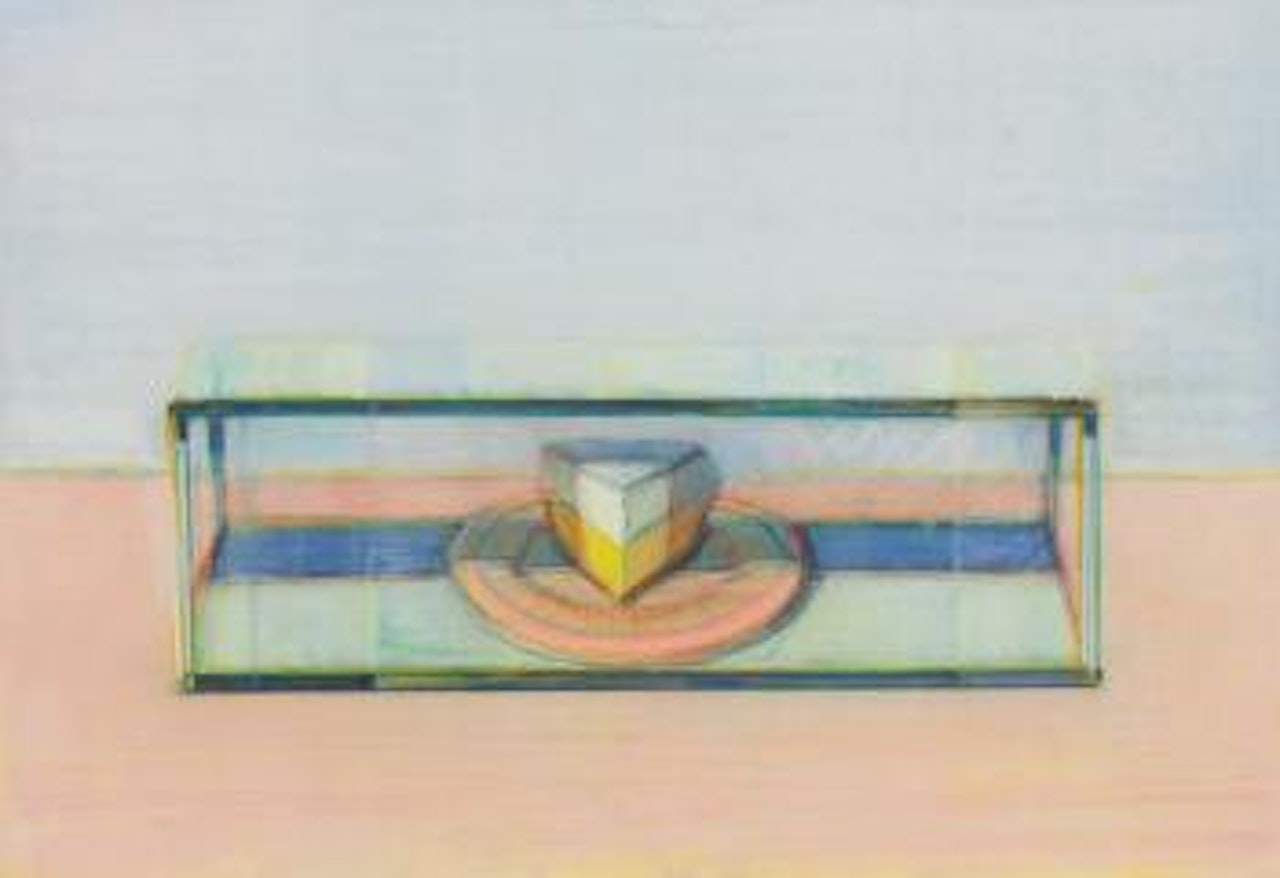 Pie Slice In Case by Wayne Thiebaud