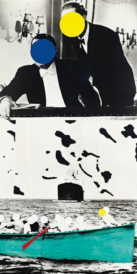 Boat (Green) With Two Observers by John Baldessari