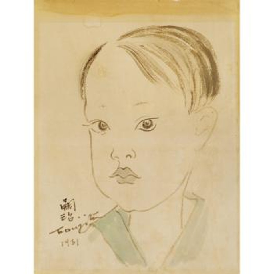 Portrait Of Timothy Osato by Leonard Tsuguharu Foujita