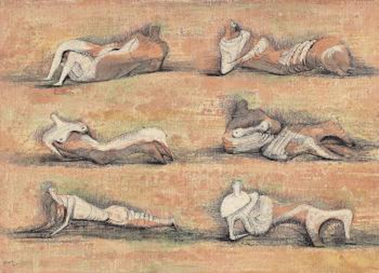 Six Reclining Figures by Henry Moore