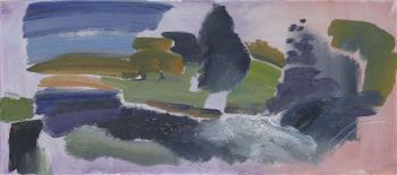Evening River After Rain by Ivon Hitchens