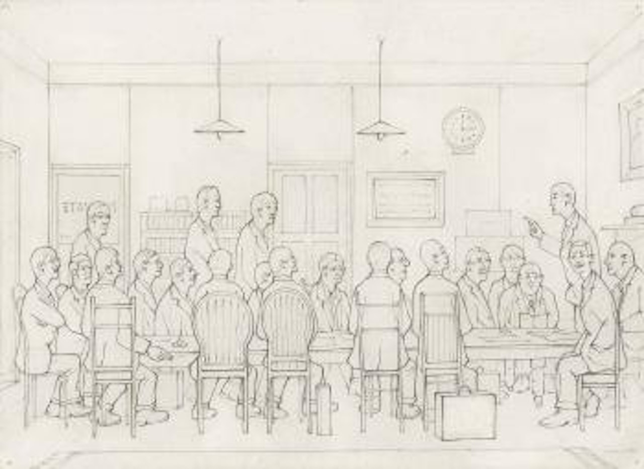 The Creditors' Meeting by Laurence Stephen Lowry