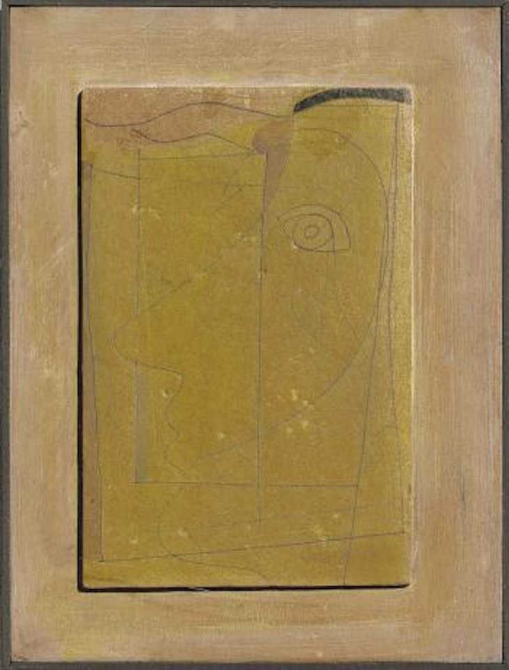 Feb-18-51 (green profile) by Ben Nicholson, O.M.
