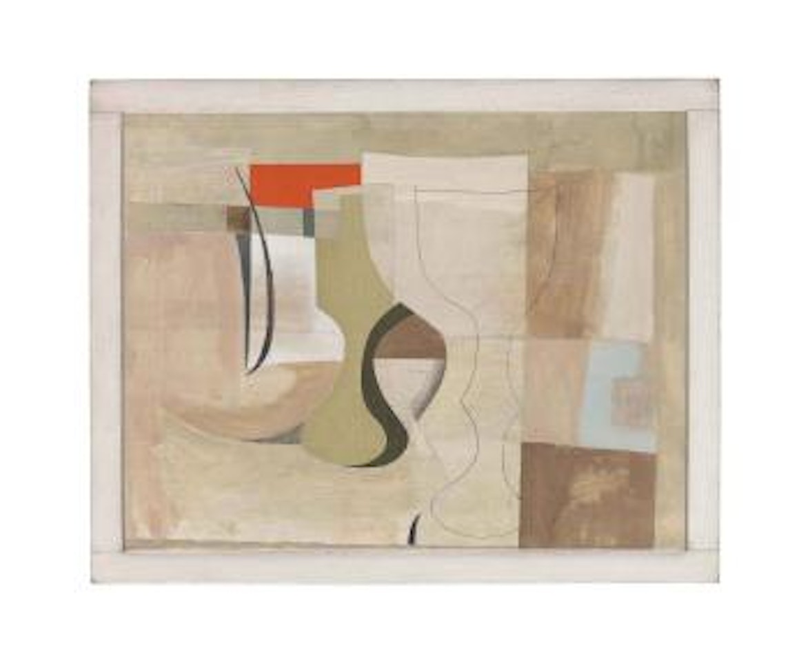 Oct 58 (Magliaso with red) by Ben Nicholson, O.M.