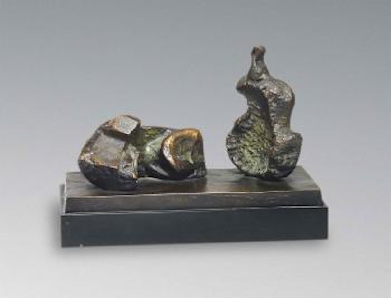 Two Piece Reclining Figure: Maquette No. 2 by Henry Moore