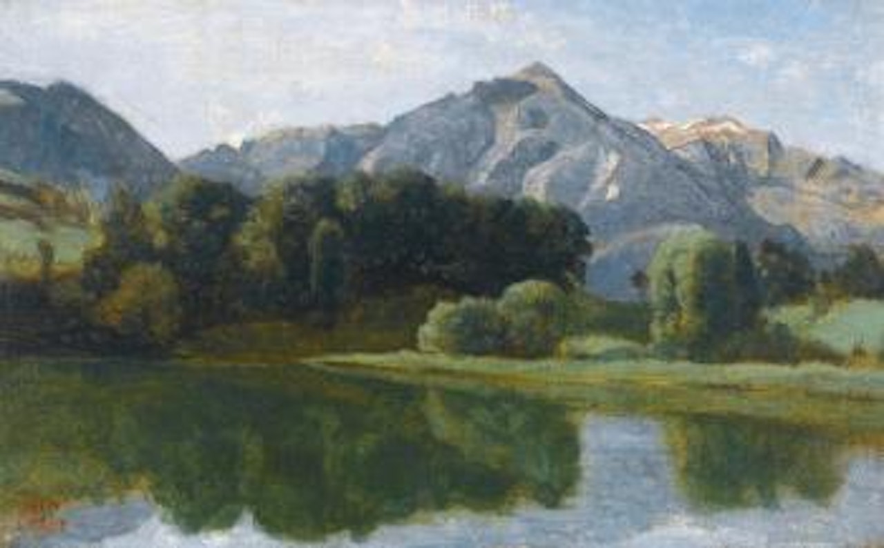 Un Lac De L'Oberland by Jean Baptiste Camille Corot