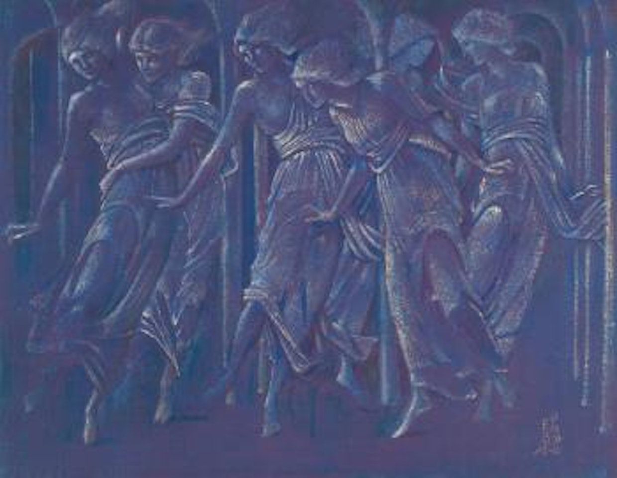 Dancing Girls by Edward Coley Burne-Jones