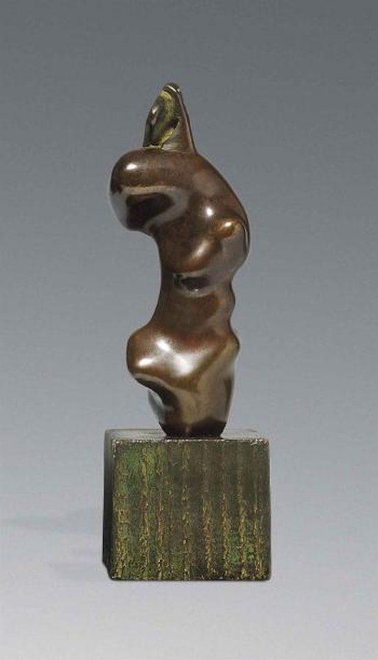 Maquette For Three-quarter Figure: Lines by Henry Moore
