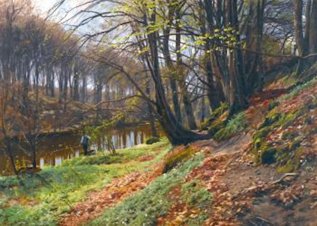Spring Landscape At Søby by Peder Mork Monsted