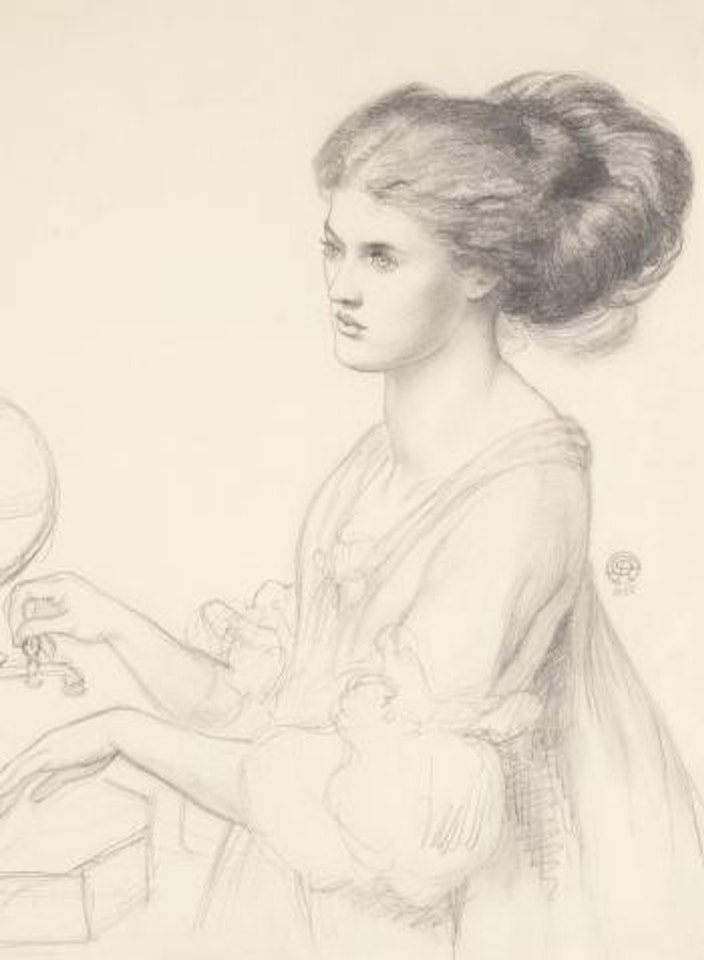 Study For Washing Hands by Dante Gabriel Rossetti