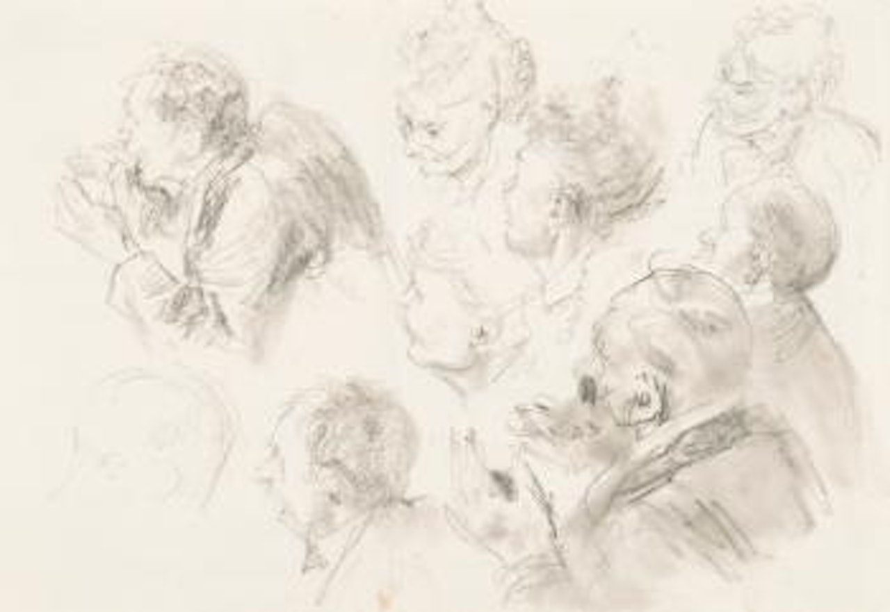 Kopfstudien (Head Studies) by Adolph Menzel