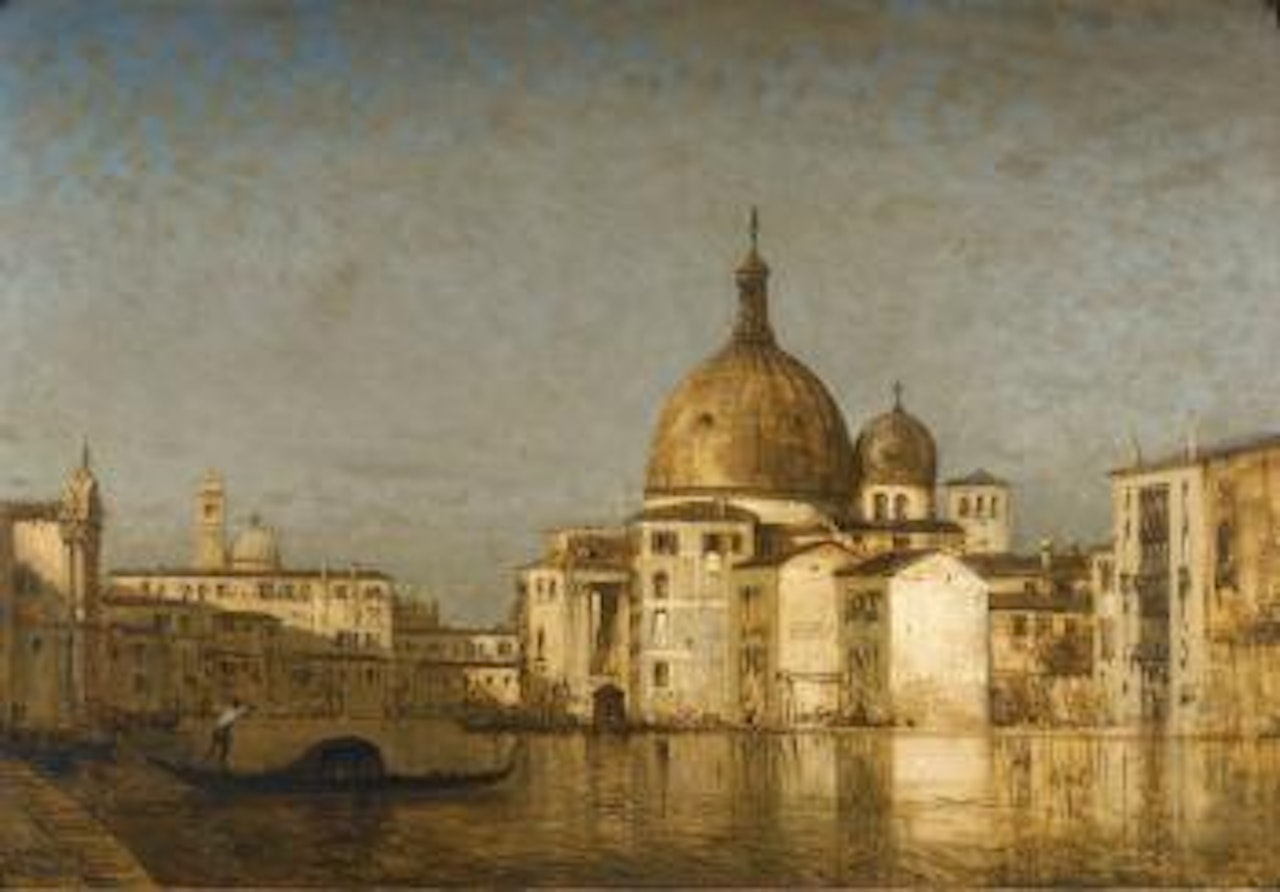 San Simeone Piccolo Au-delà Du Grand Canal, Venise by Félix Ziem