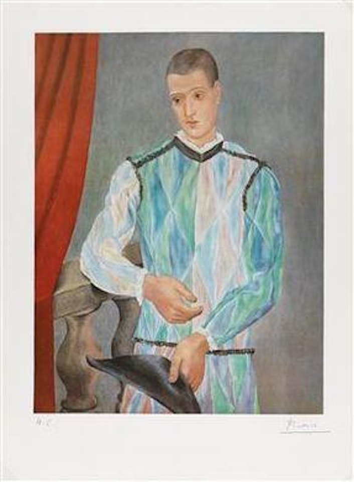 Harlequin by Pablo Picasso