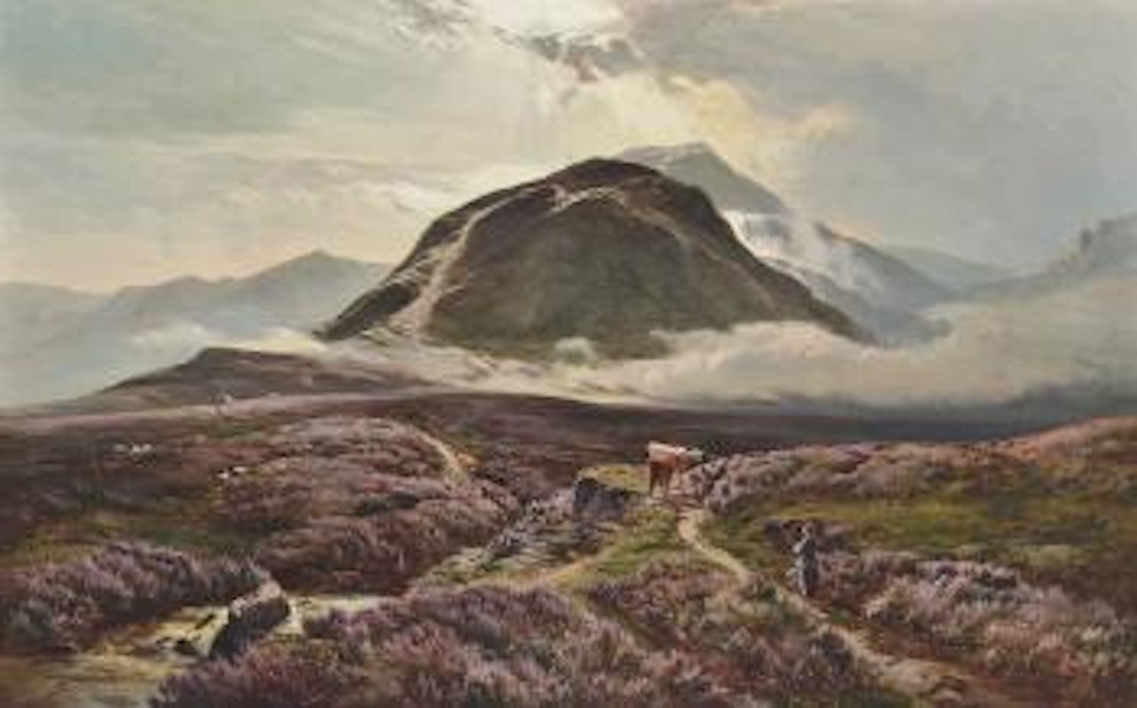 Carn Dearg and Ben Nevis from Achintee by Sidney Richard Percy