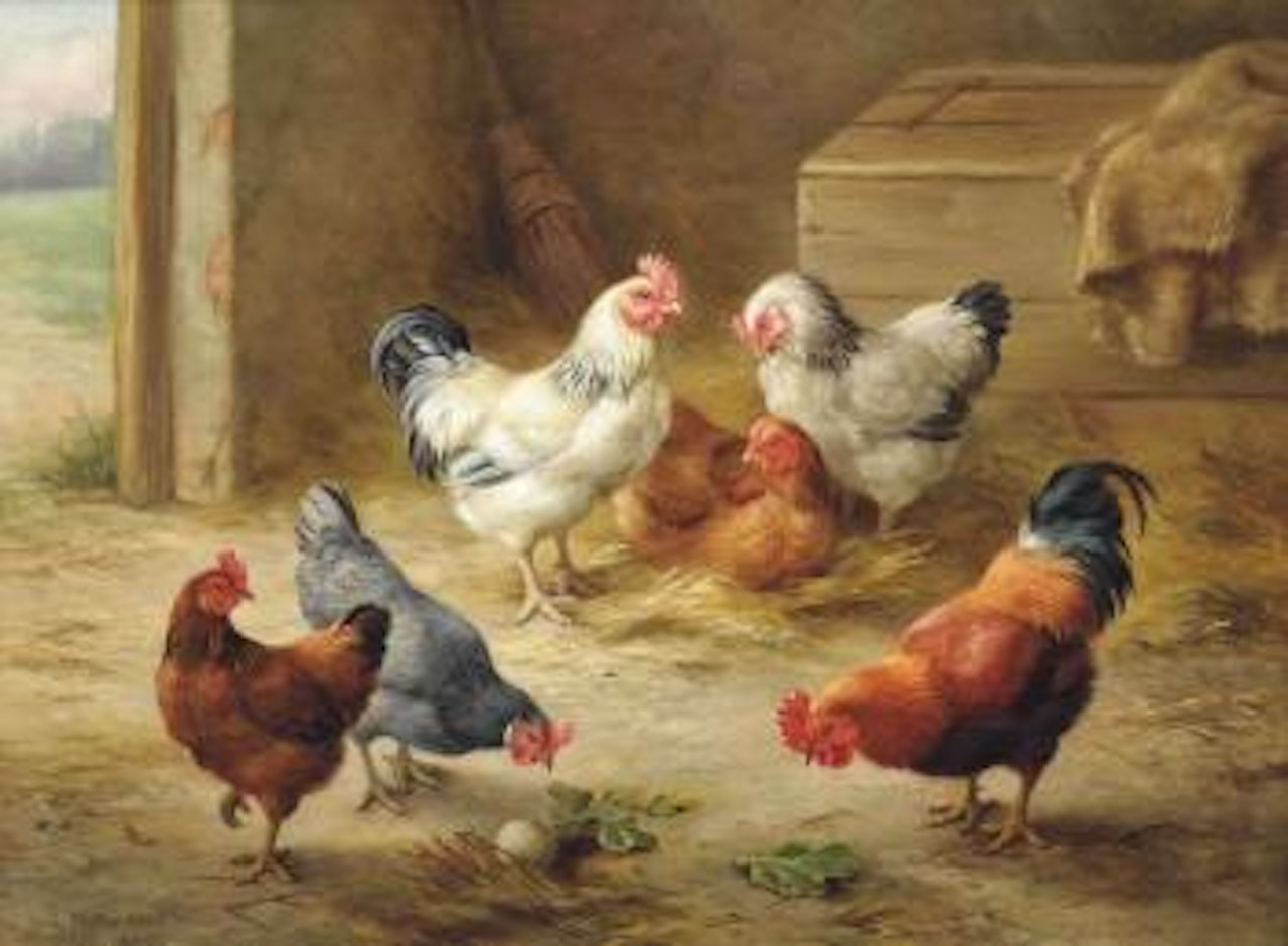 Pecking order by Edgar Hunt
