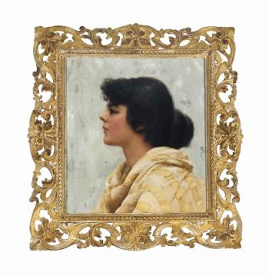 An Italian beauty by JOHN WILLIAM GODWARD, R.B.A.