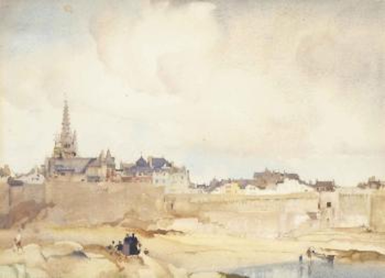 St Malo, France by William Russell Flint
